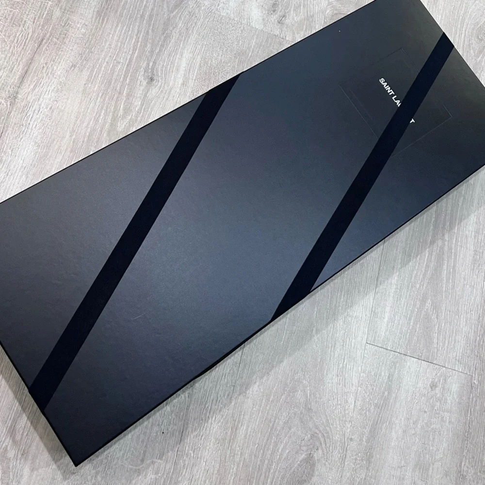 YSL Saint Laurent Over the Knee Boots Black - Picture 16 of 16